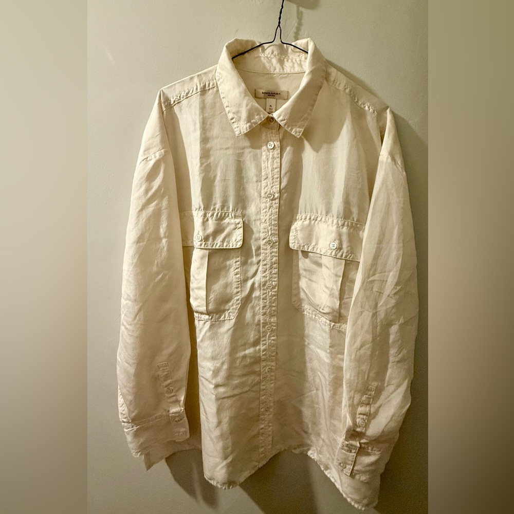 Banana Republic 100% Silk Utility Shirt